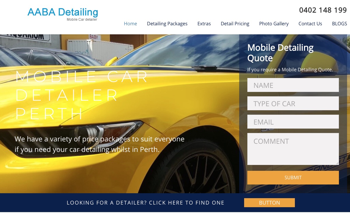 AABA Detailing Website