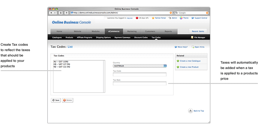 Online Website Dashboard codes