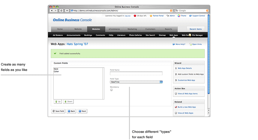 customise templates for web apps